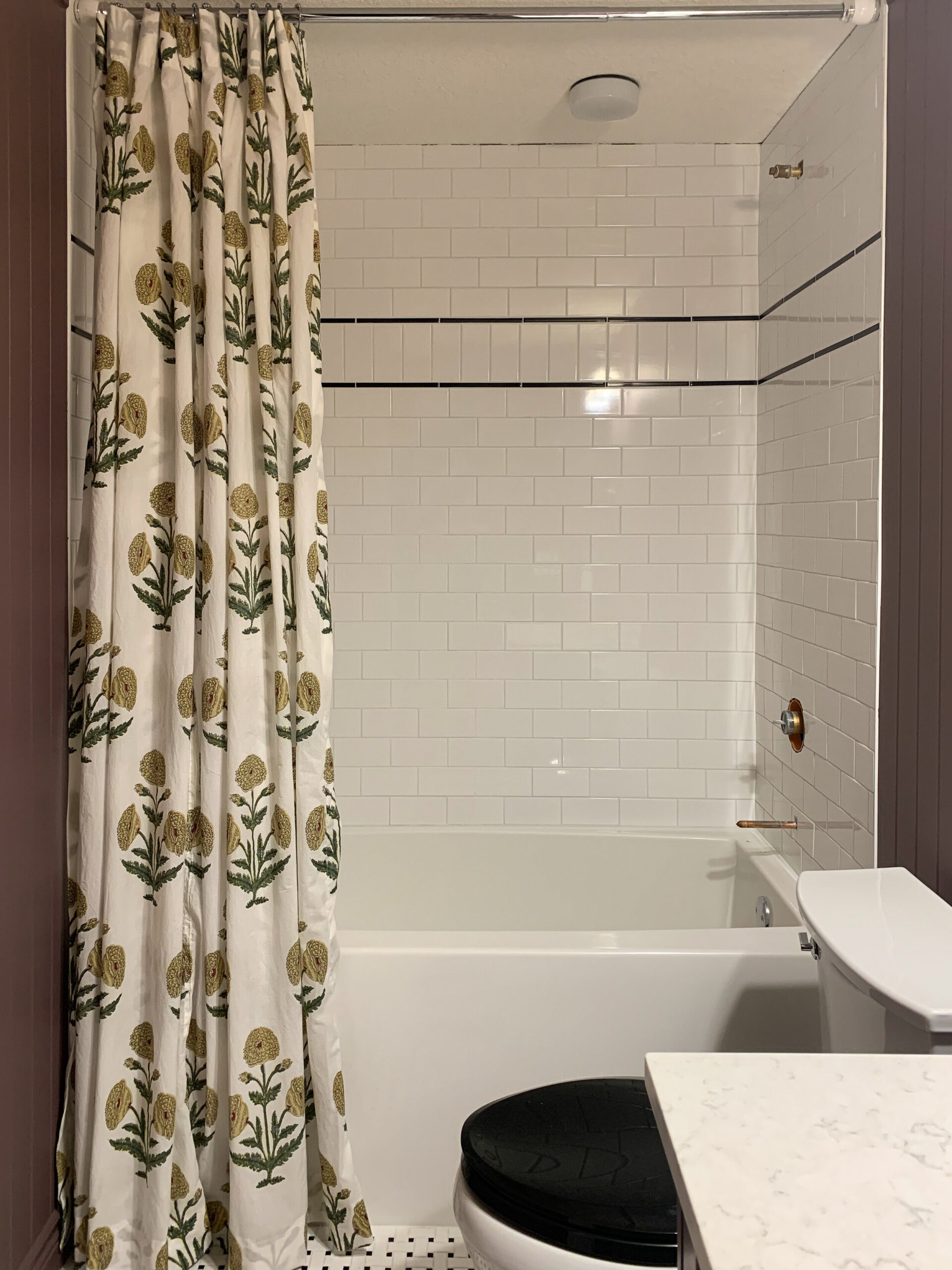 DIY Full Length Shower Curtain