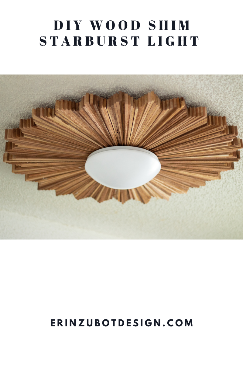 diy sunburst ceiling light