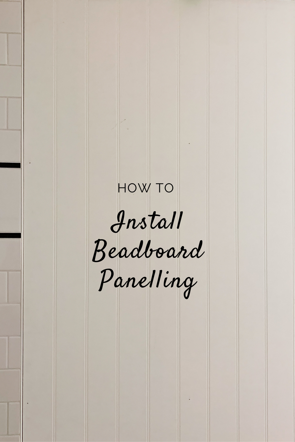 How to install beadboard panelling graphic with beadboard paneling in the background