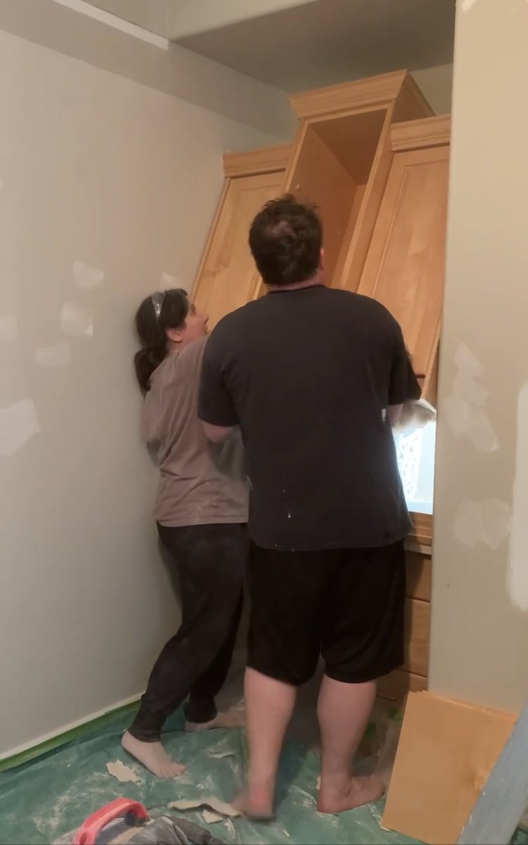 Removing upper cabinets