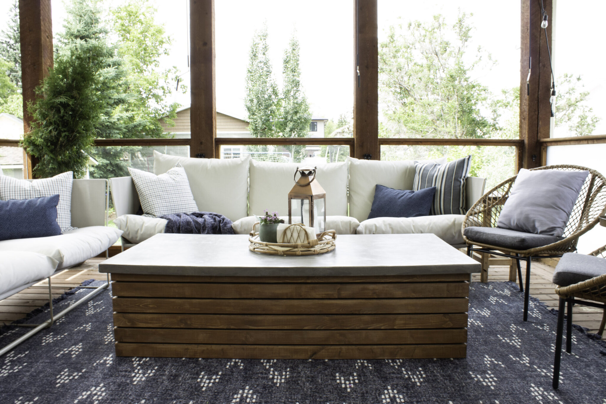 DIY Outdoor Concrete Coffee Table - Erin Zubot Design