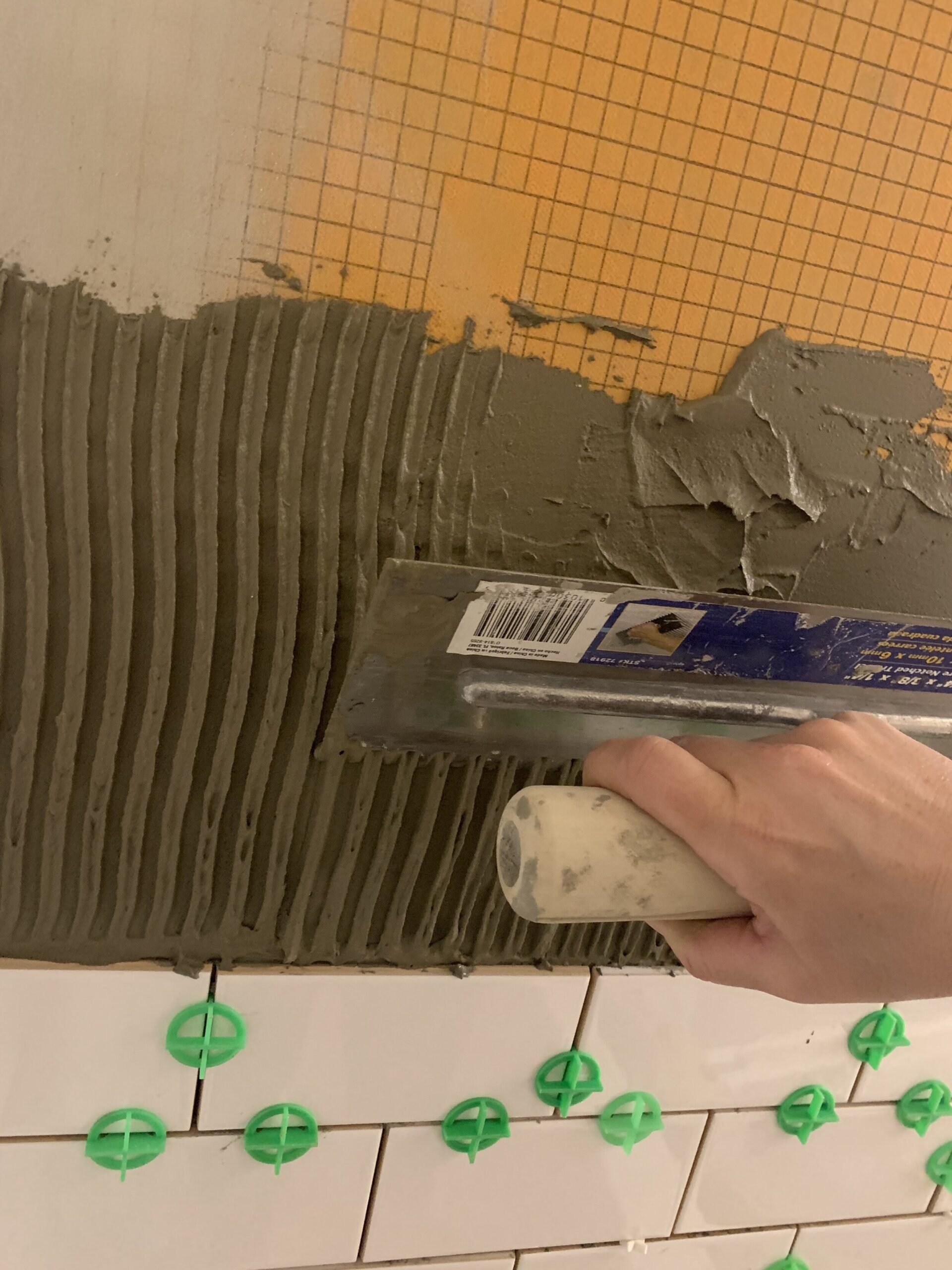 DIY Project: How to Install a Tile Backsplash Using an Adhesive Mat to Save  Time + Money