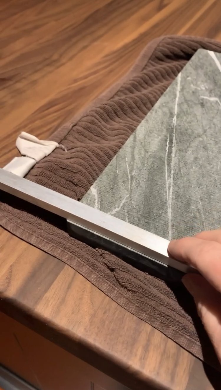 DIY Pull Out Tray for Appliances (Using a Stone Remnant!) - Erin