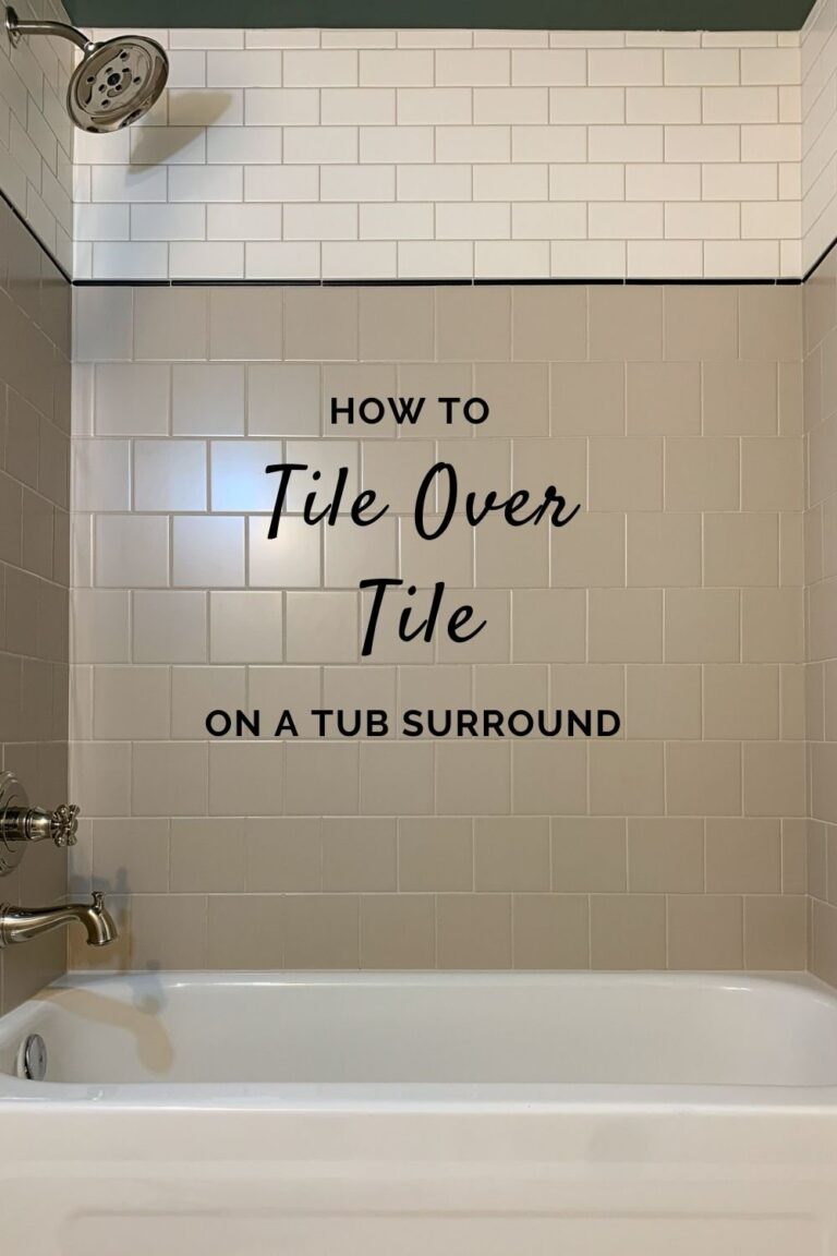 How to Tile over Tile! - Erin Zubot Design
