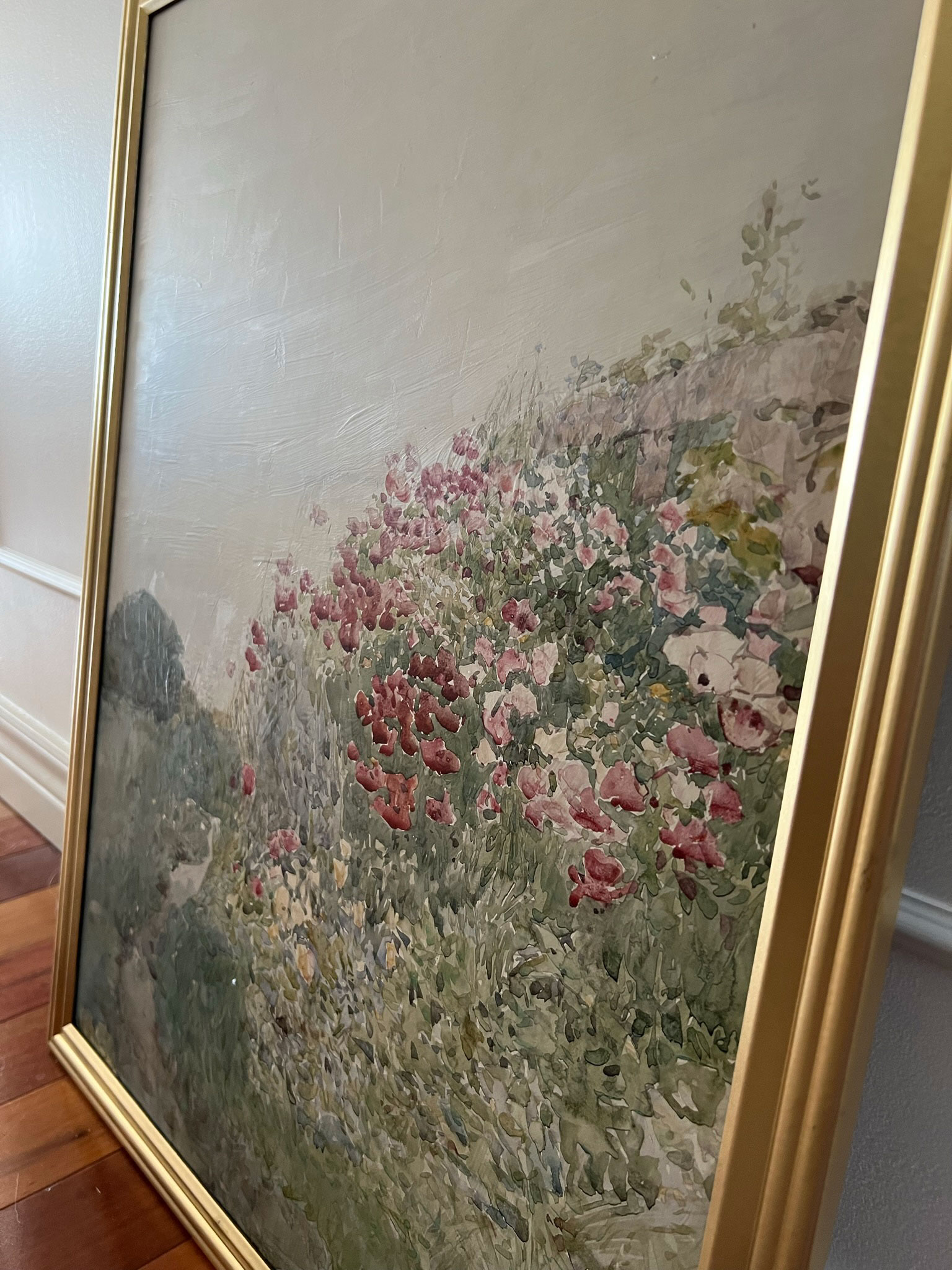 How To Create A DIY Faux Oil Painting On A Budget - A Home Is Announced