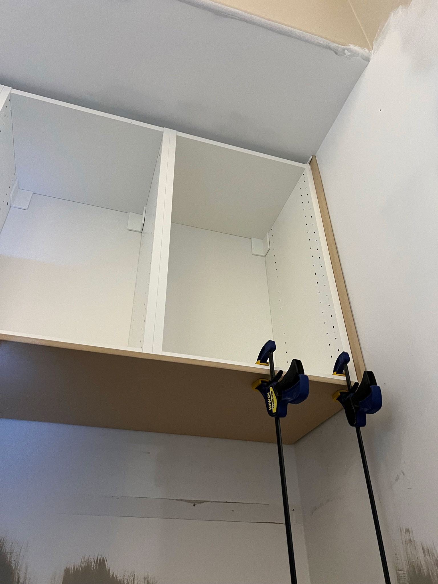 Trim on bottom and sides of ikea cabinets