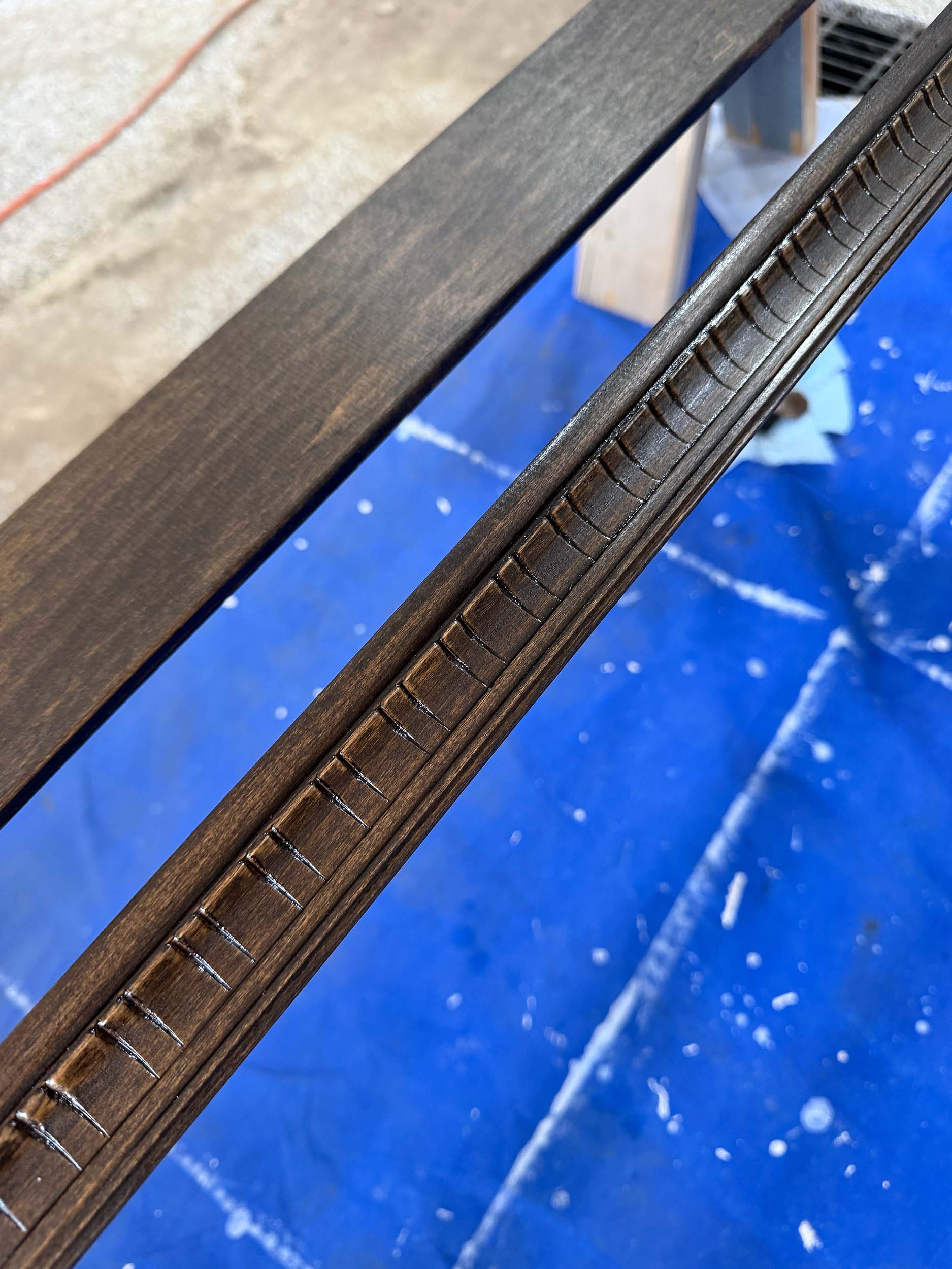 stained trim