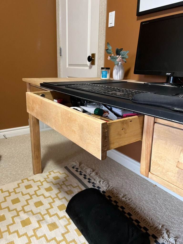 DIY Under Desk Keyboard Tray (in a Drawer!) Erin Zubot Design