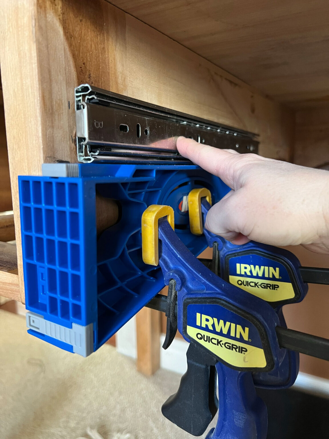 DIY Under Desk Keyboard Tray (in a Drawer!) Erin Zubot Design