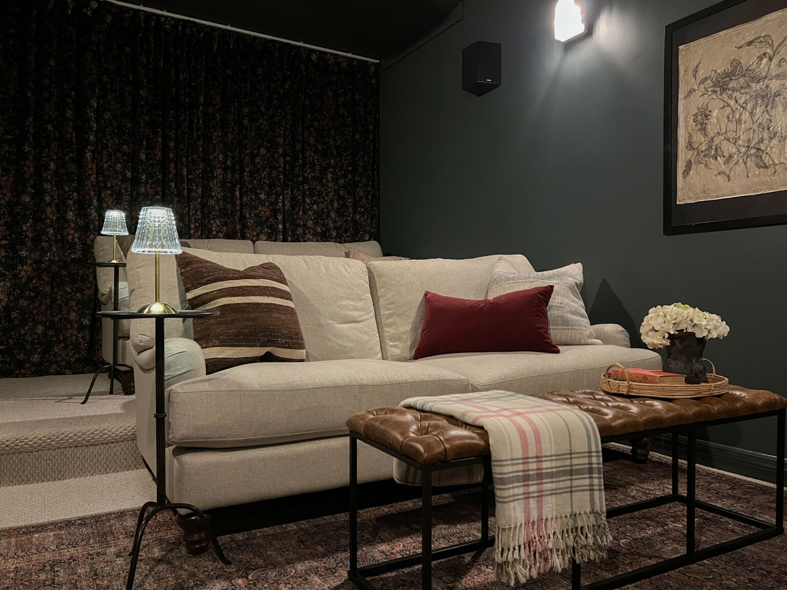 Media Room Makeover! (And Budget Friendly Ideas) - Erin Zubot Design