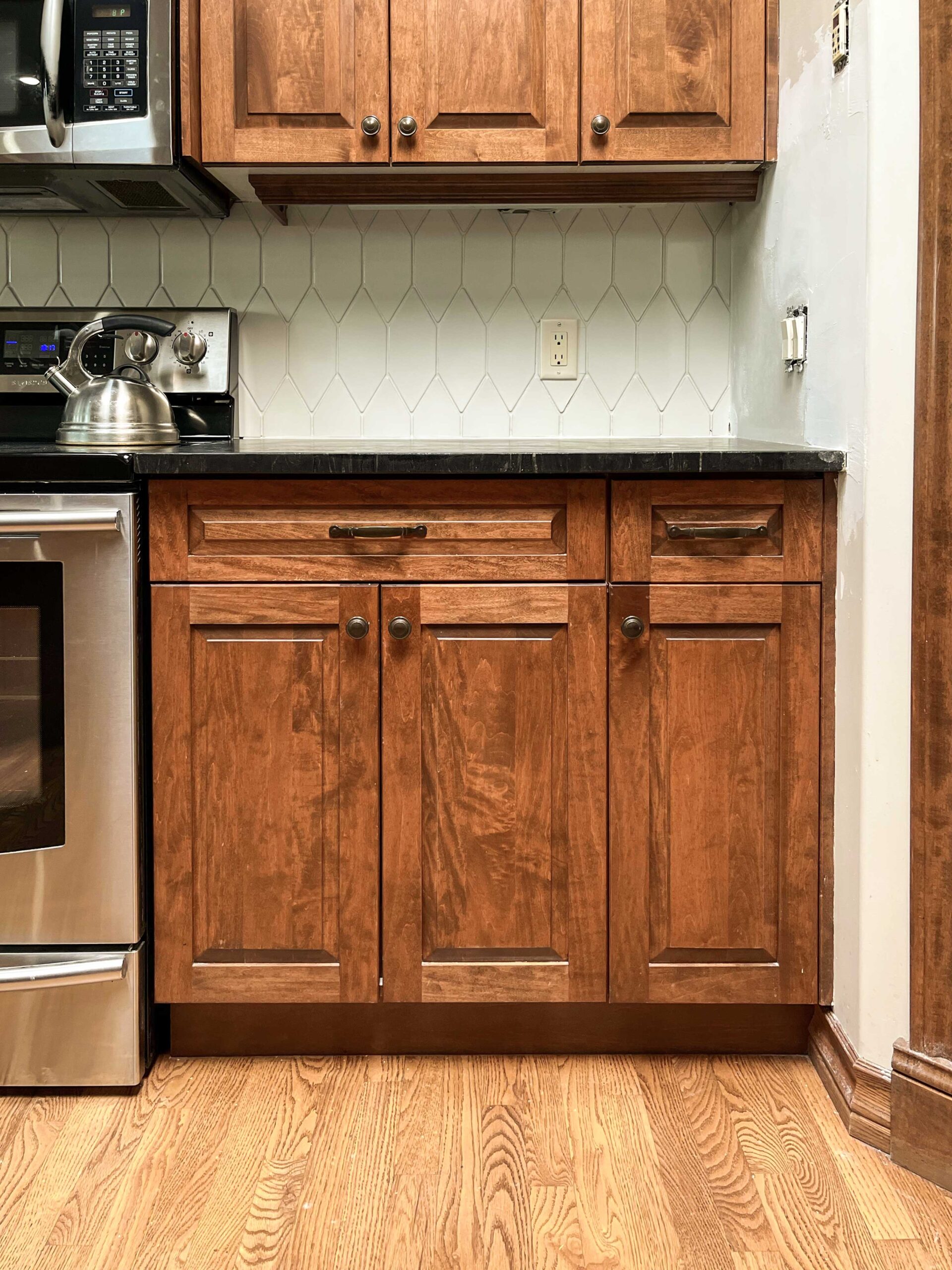 DIY Project: How to Install a Tile Backsplash Using an Adhesive Mat to Save  Time + Money