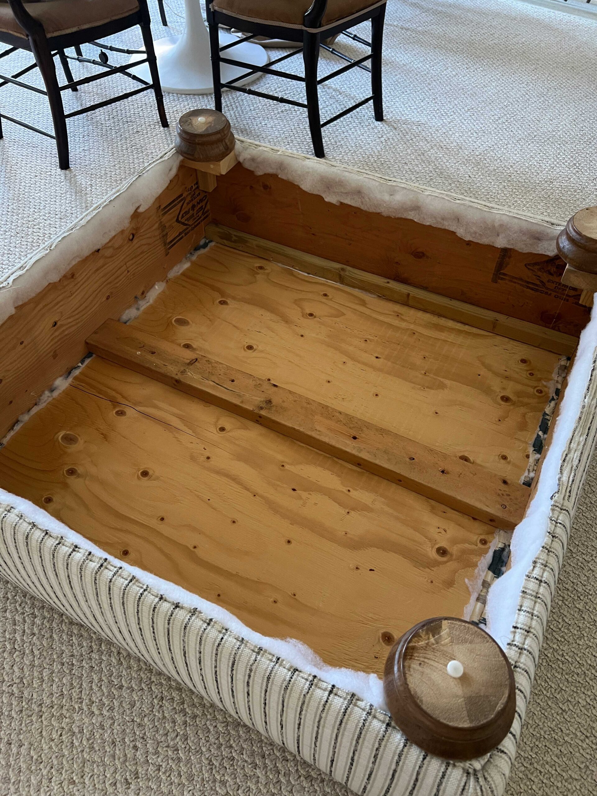 Easy DIY Foot Stool Made from an Old Table