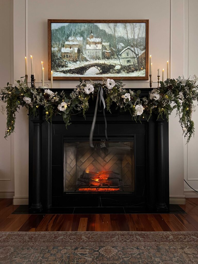 Easy Way to Make a Full-Looking DIY Mantel Garland 