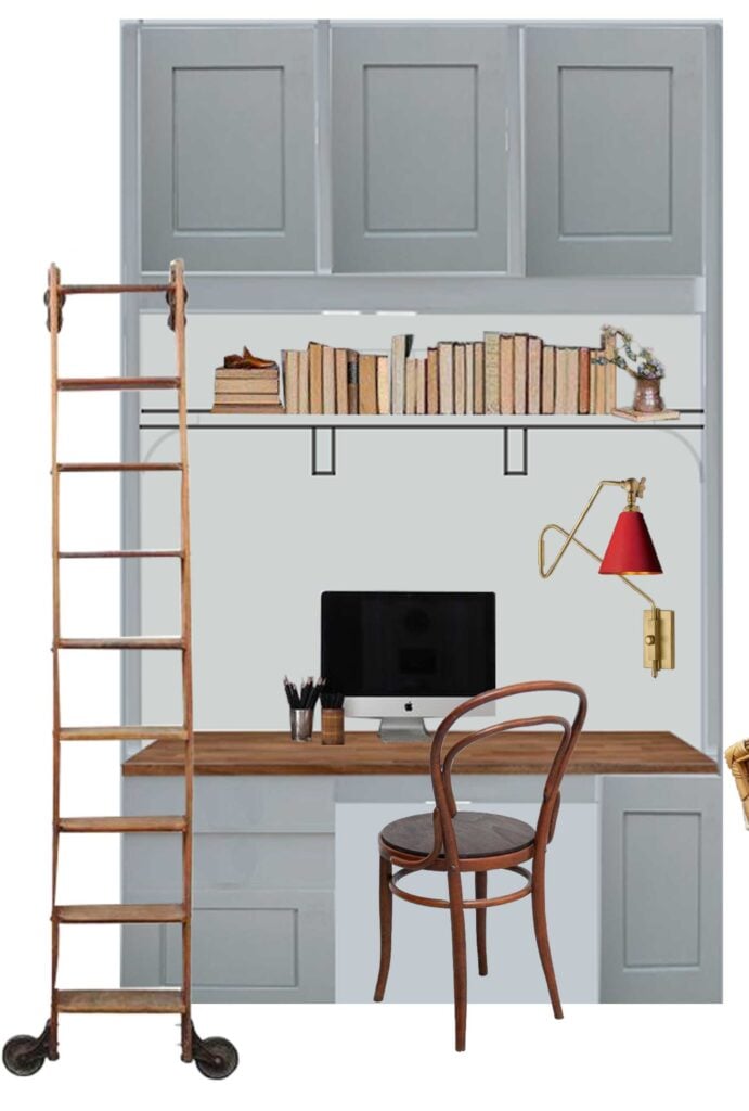 The Home Office Nook (Ideas for the Built-in Desk!) - Erin Zubot Design
