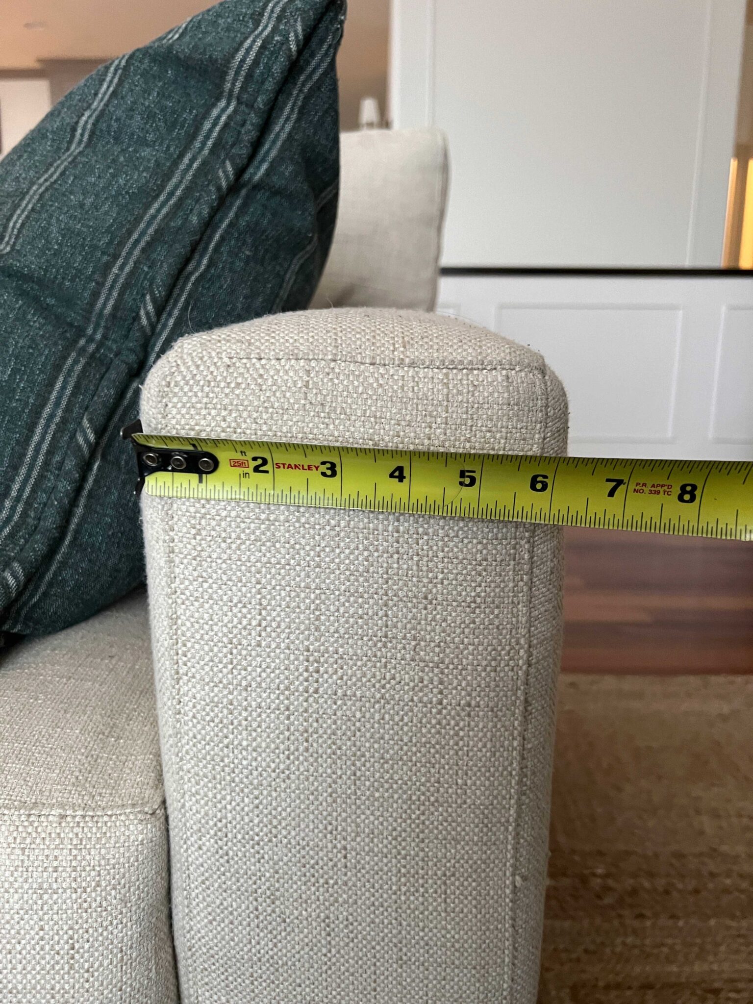 How to Build an Easy DIY Couch Armrest Table Tray - Erin Zubot Design
