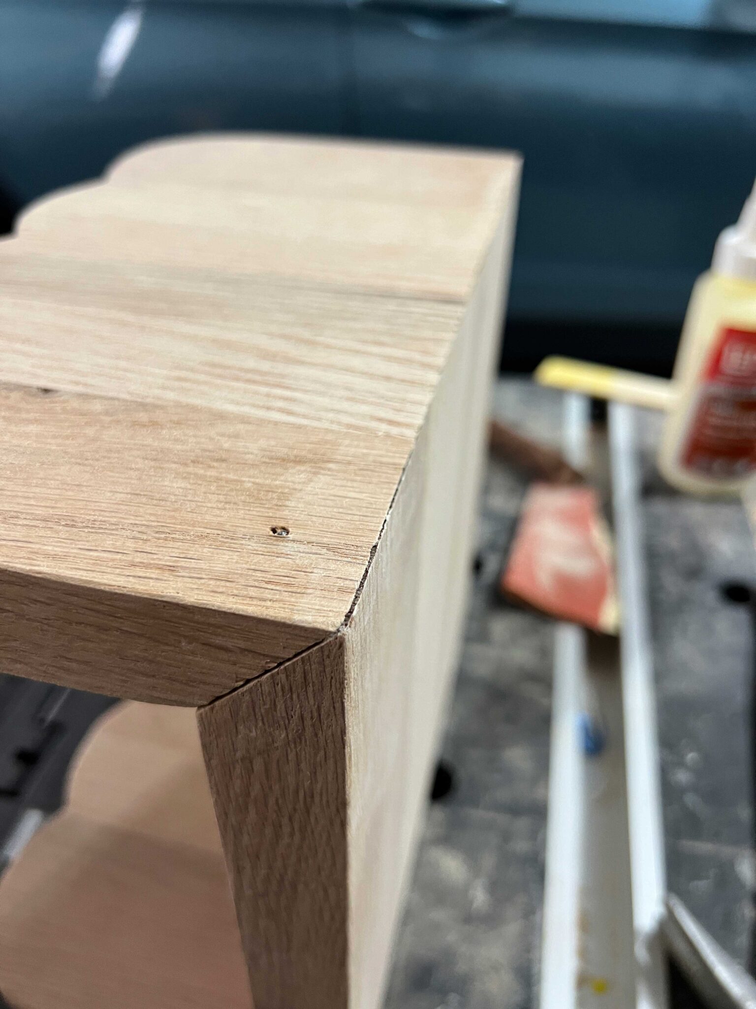 How to Build an Easy DIY Couch Armrest Table Tray - Erin Zubot Design