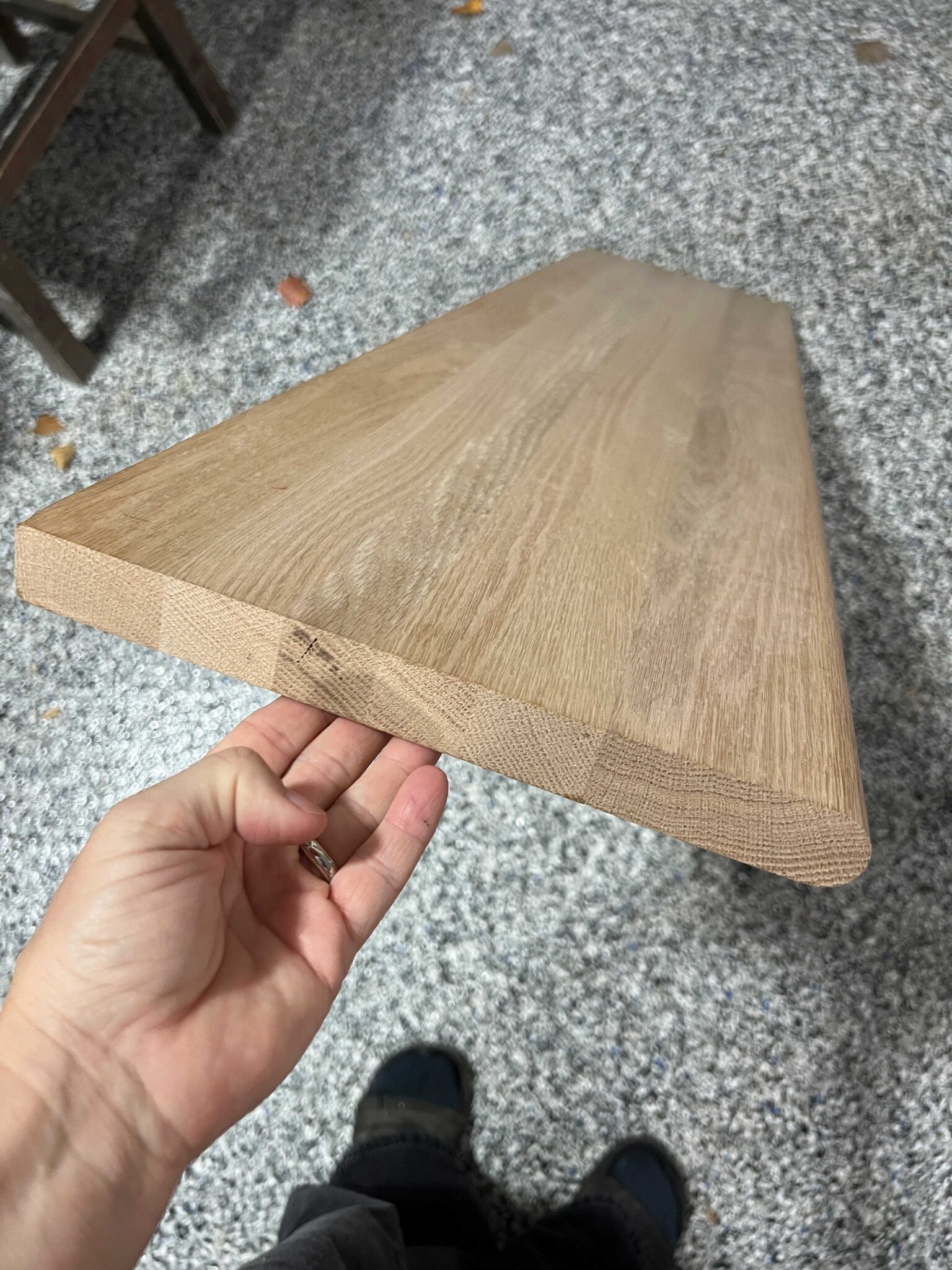 How to Build an Easy DIY Couch Armrest Table Tray - Erin Zubot Design