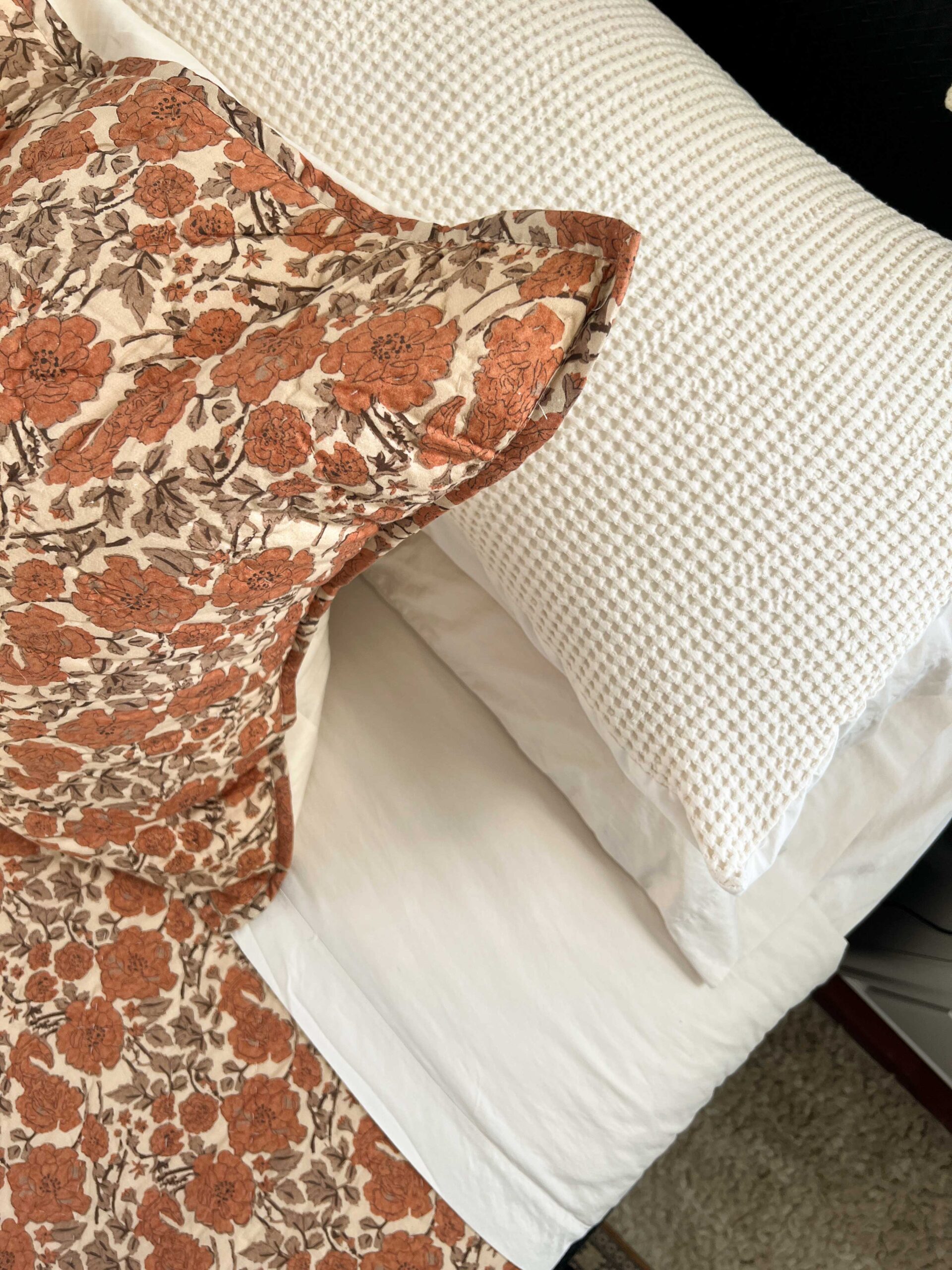 Close up of sheets