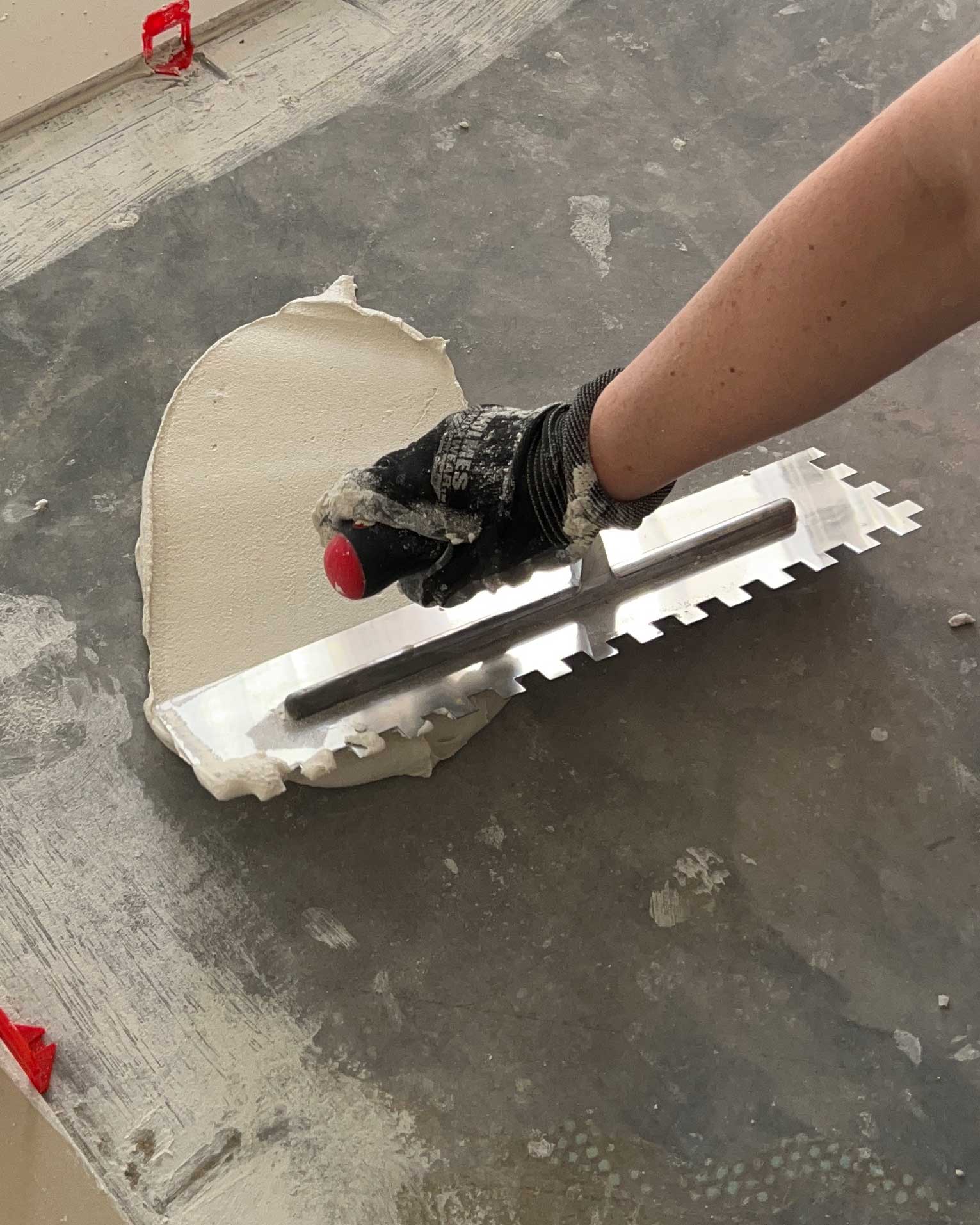 close up of trowel