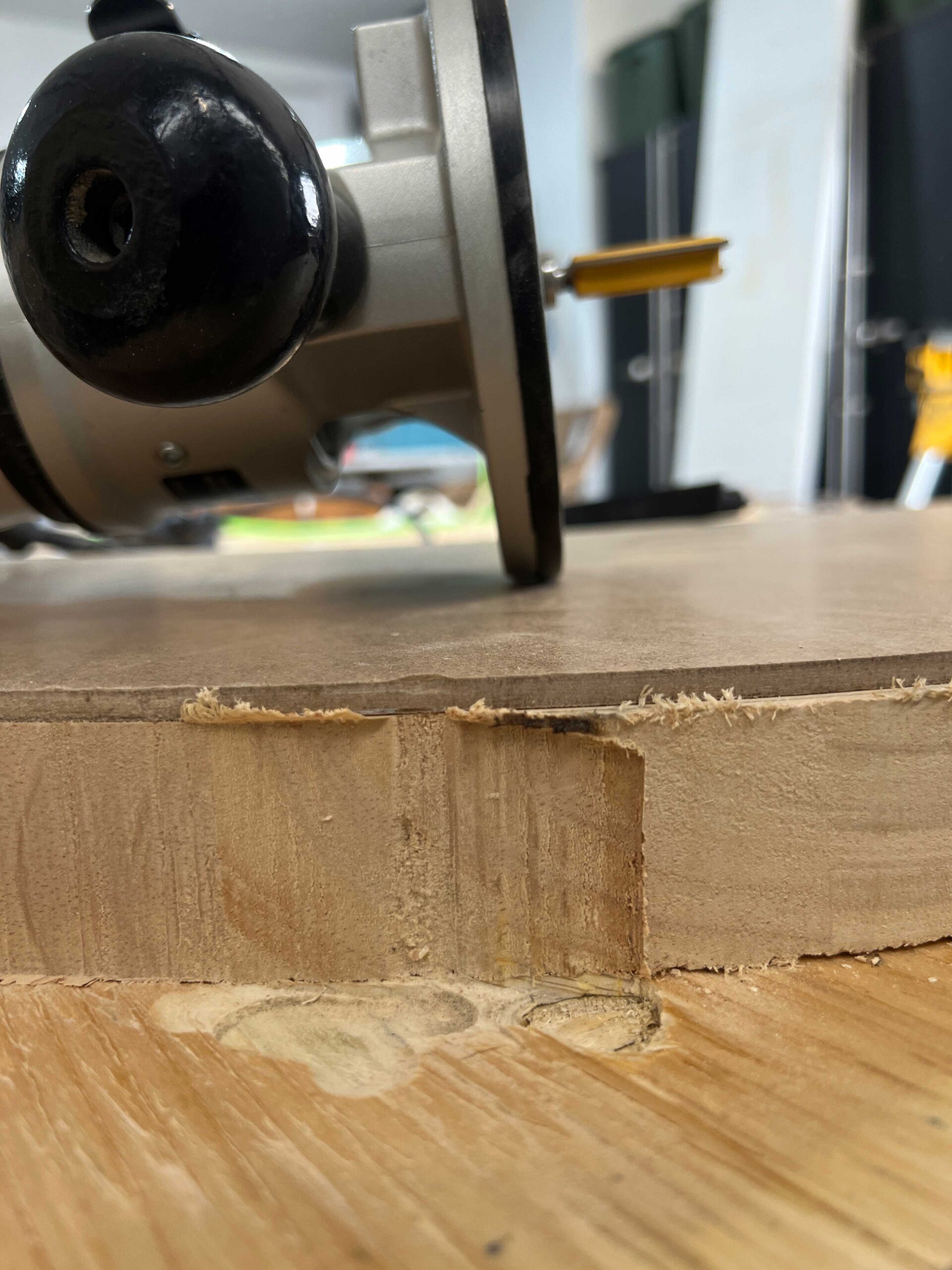 gouge in butcherblock countertop