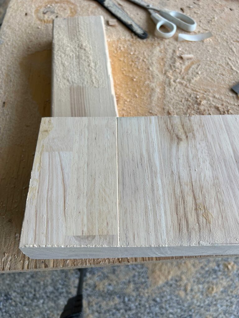 Seam in butcherblock