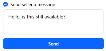 text box from facebook marketplace