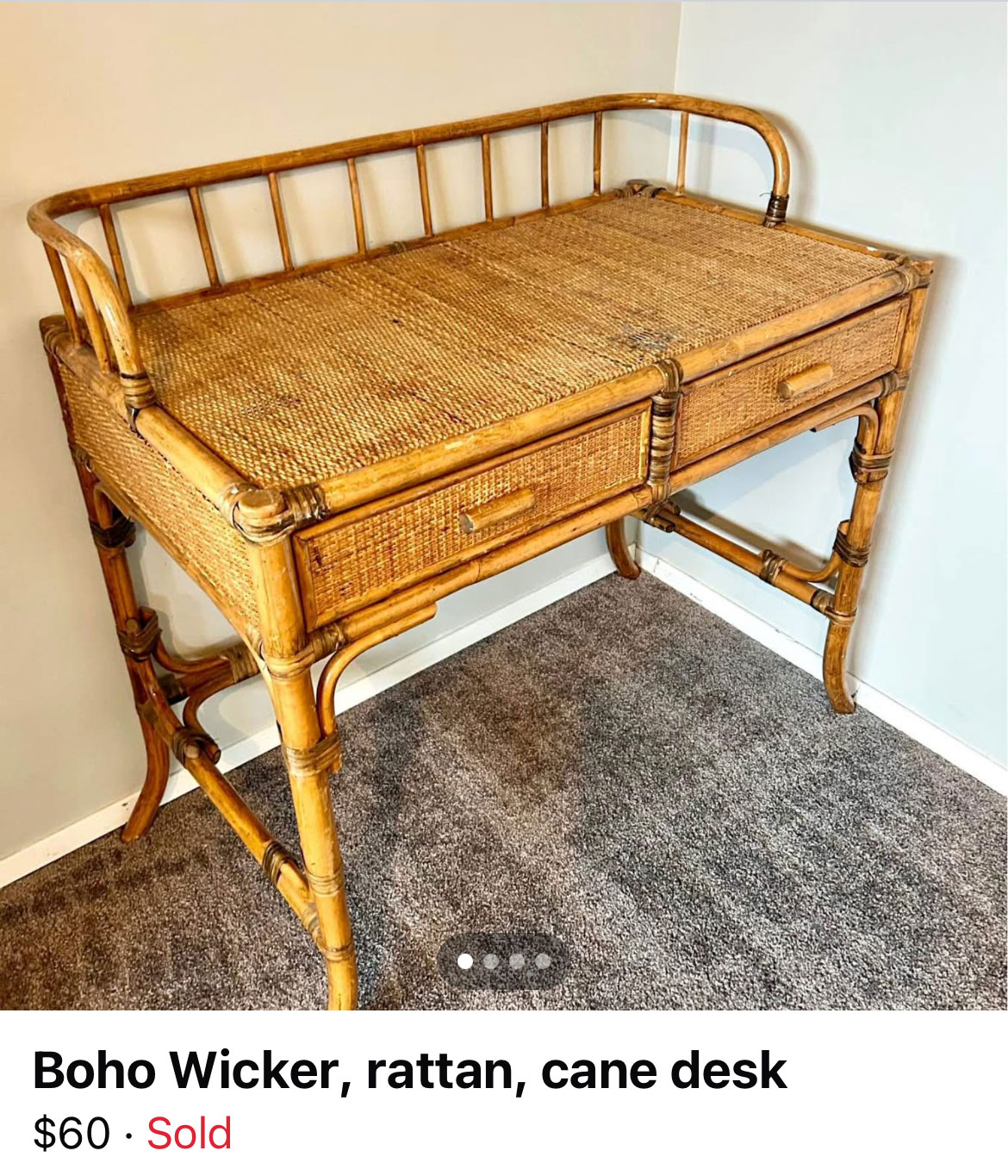 listing of bamboo desk