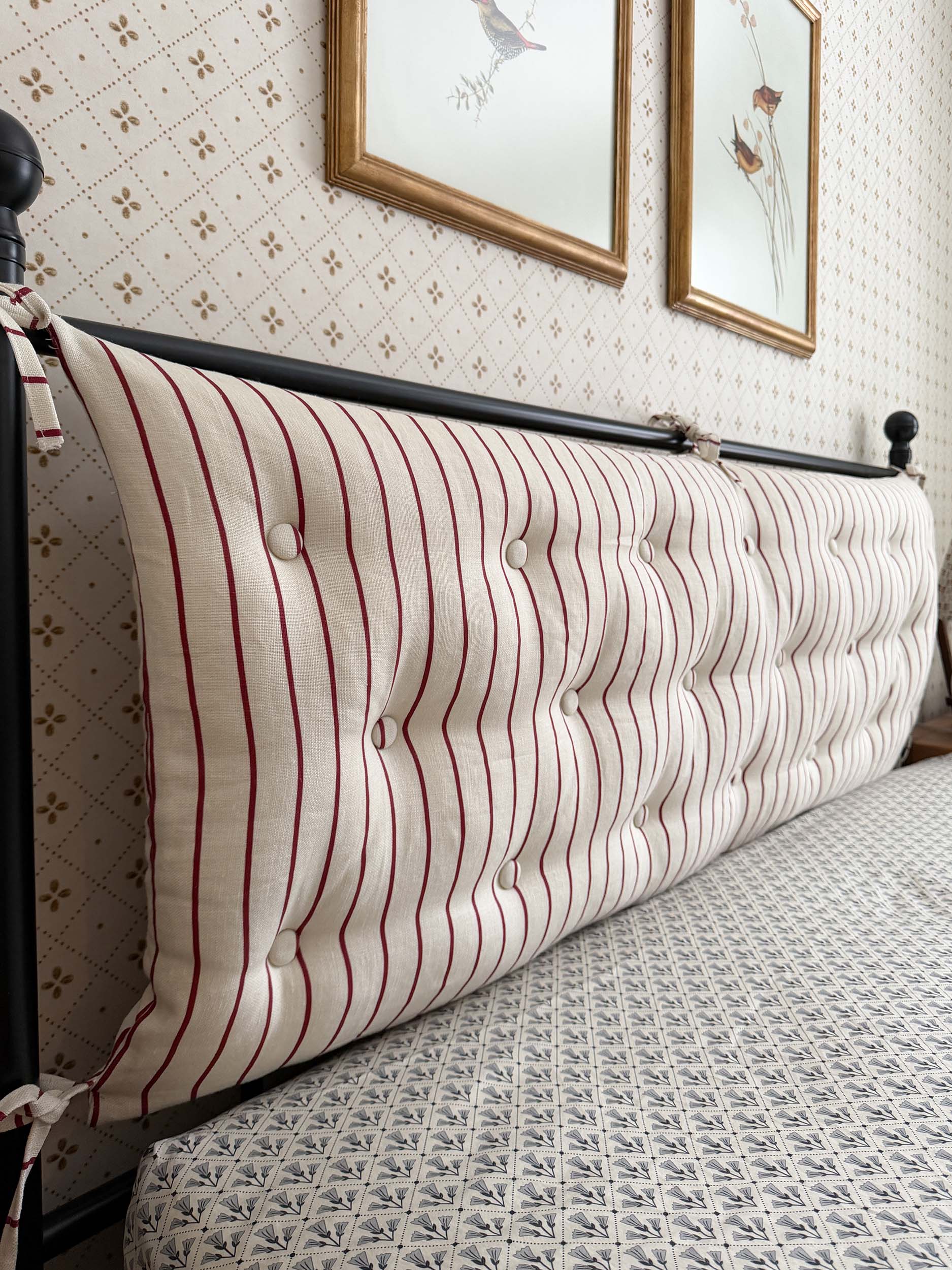 How to Make an Easy DIY Tufted Headboard Pillow