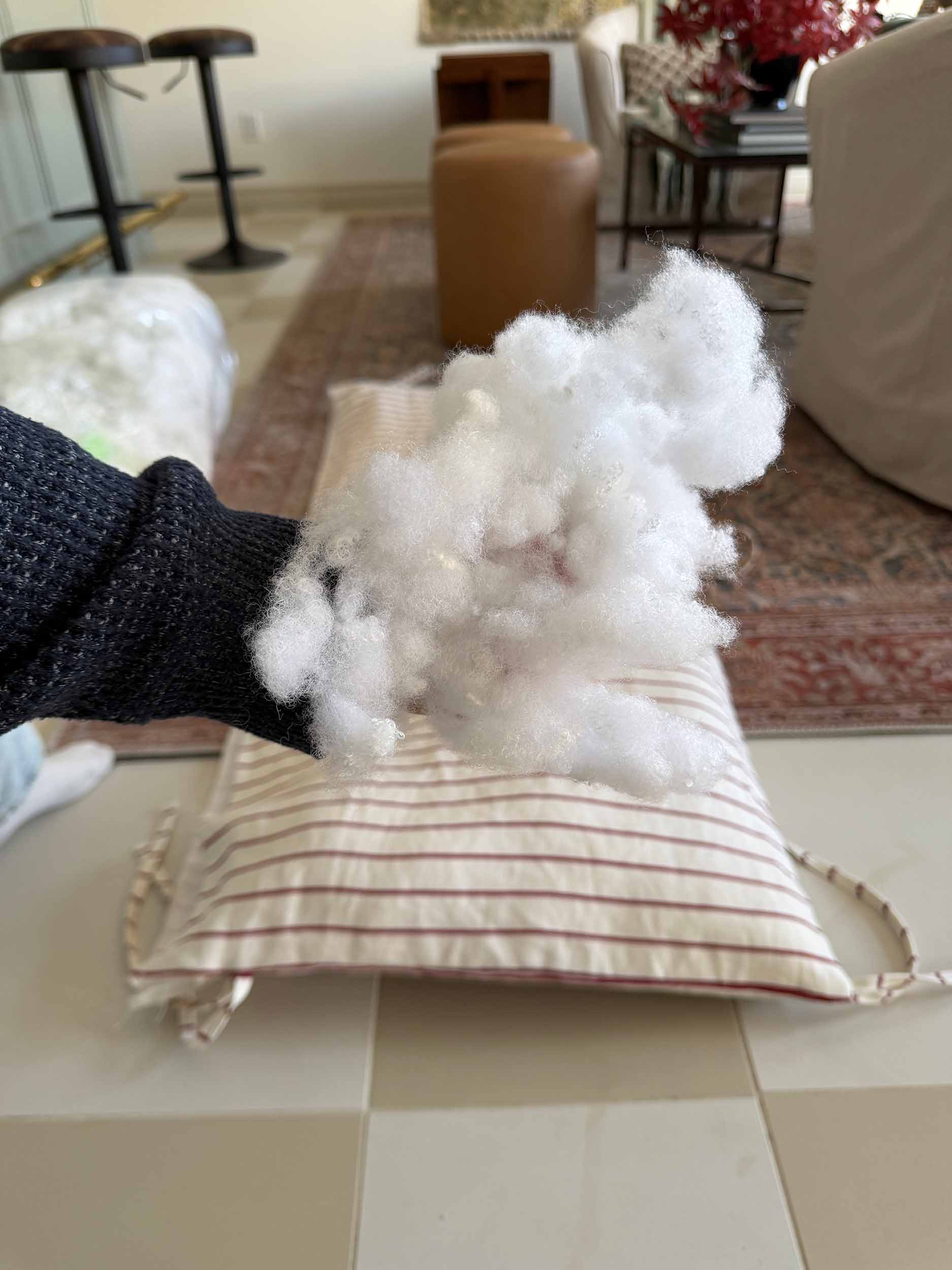 Stuffing for headboard pillow