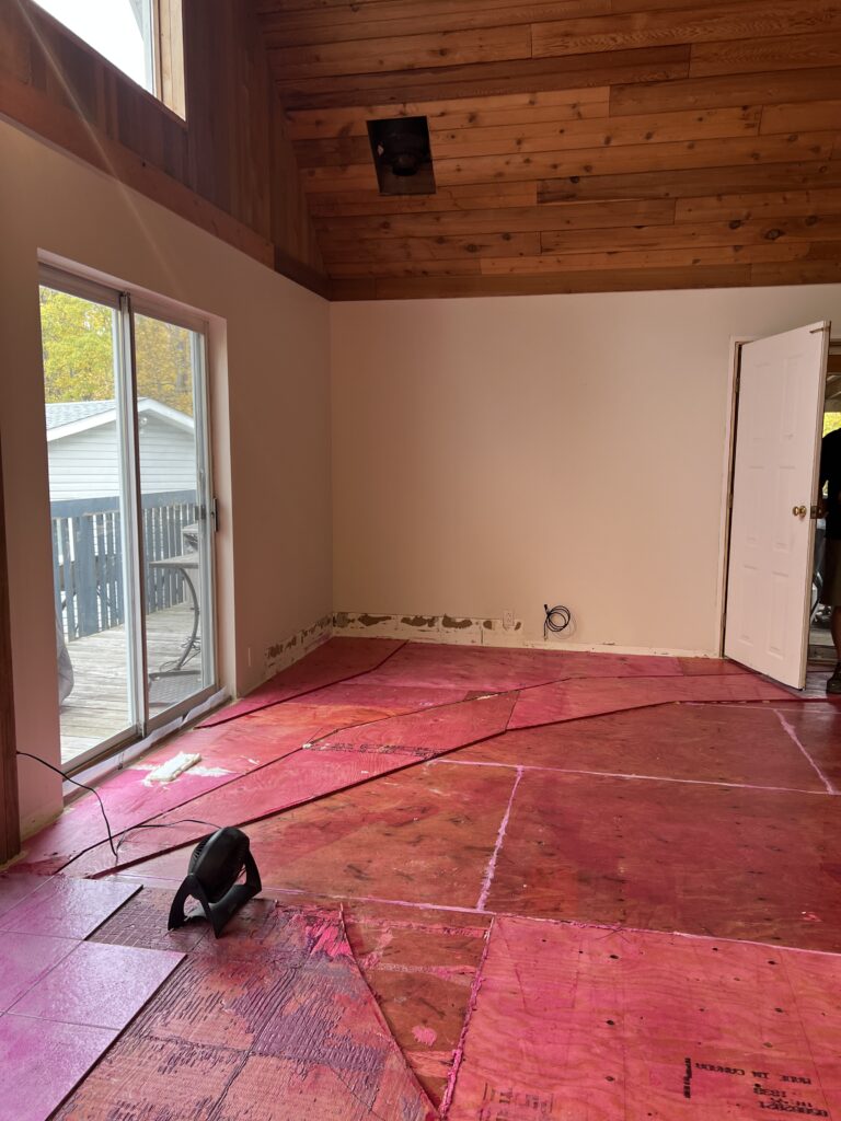 Primer on the prepared floor