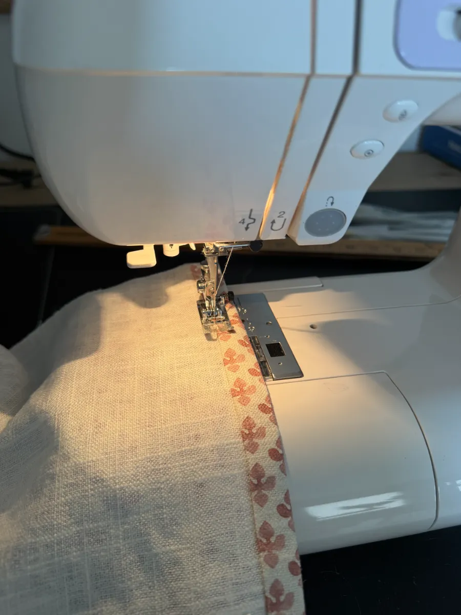 Sewing a seam