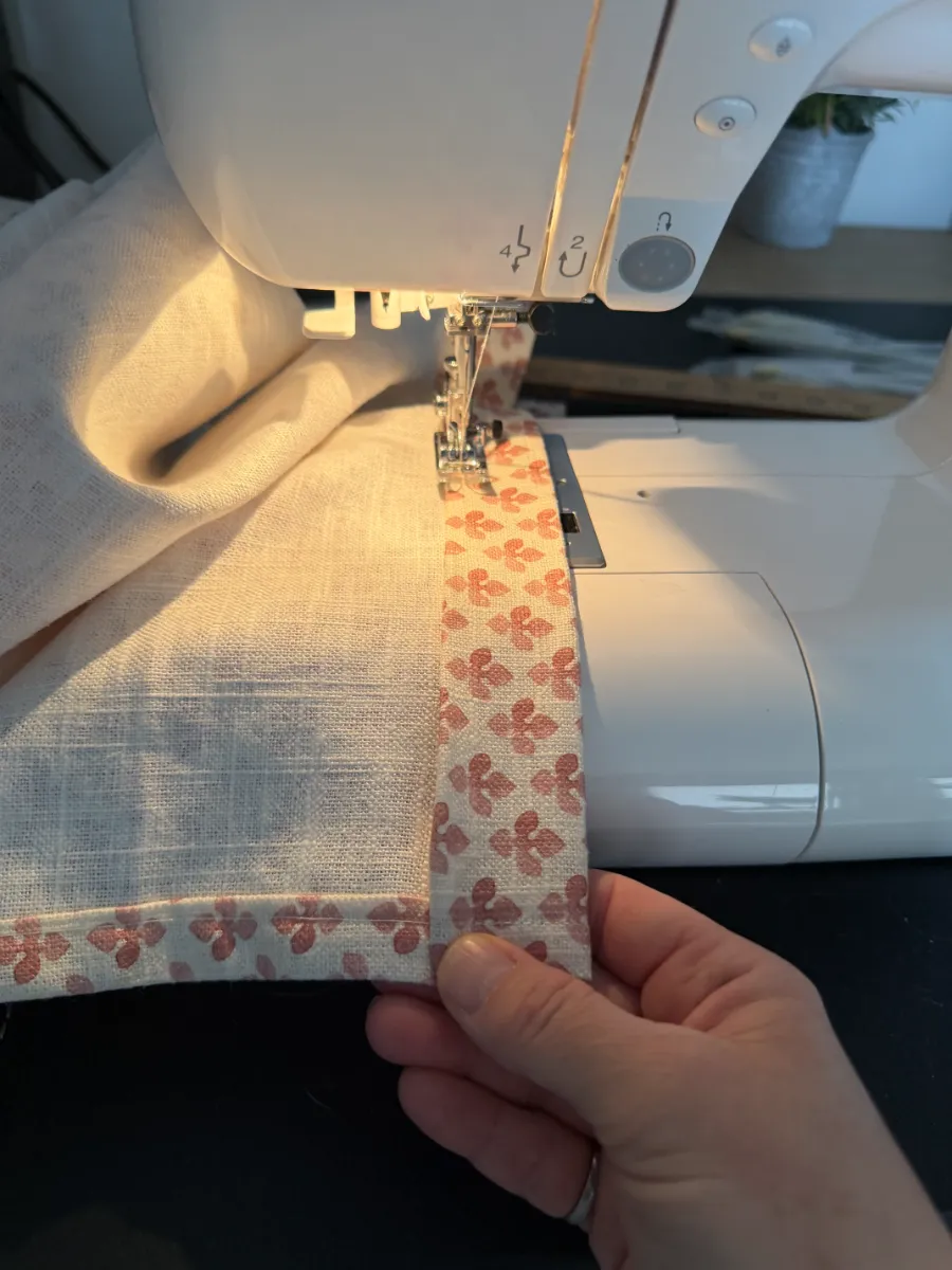 sewing a seam
