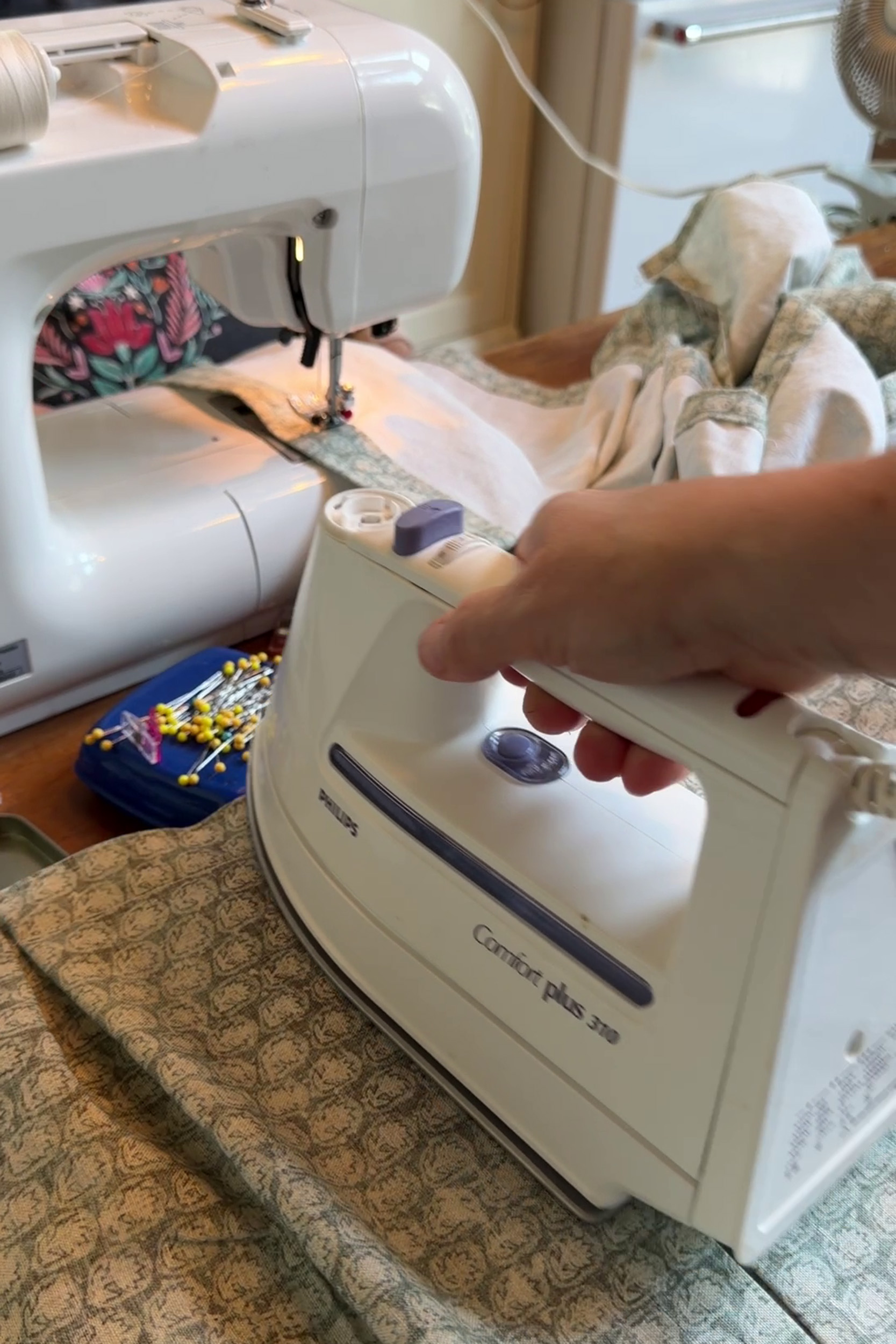 Ironing diy bed skirt