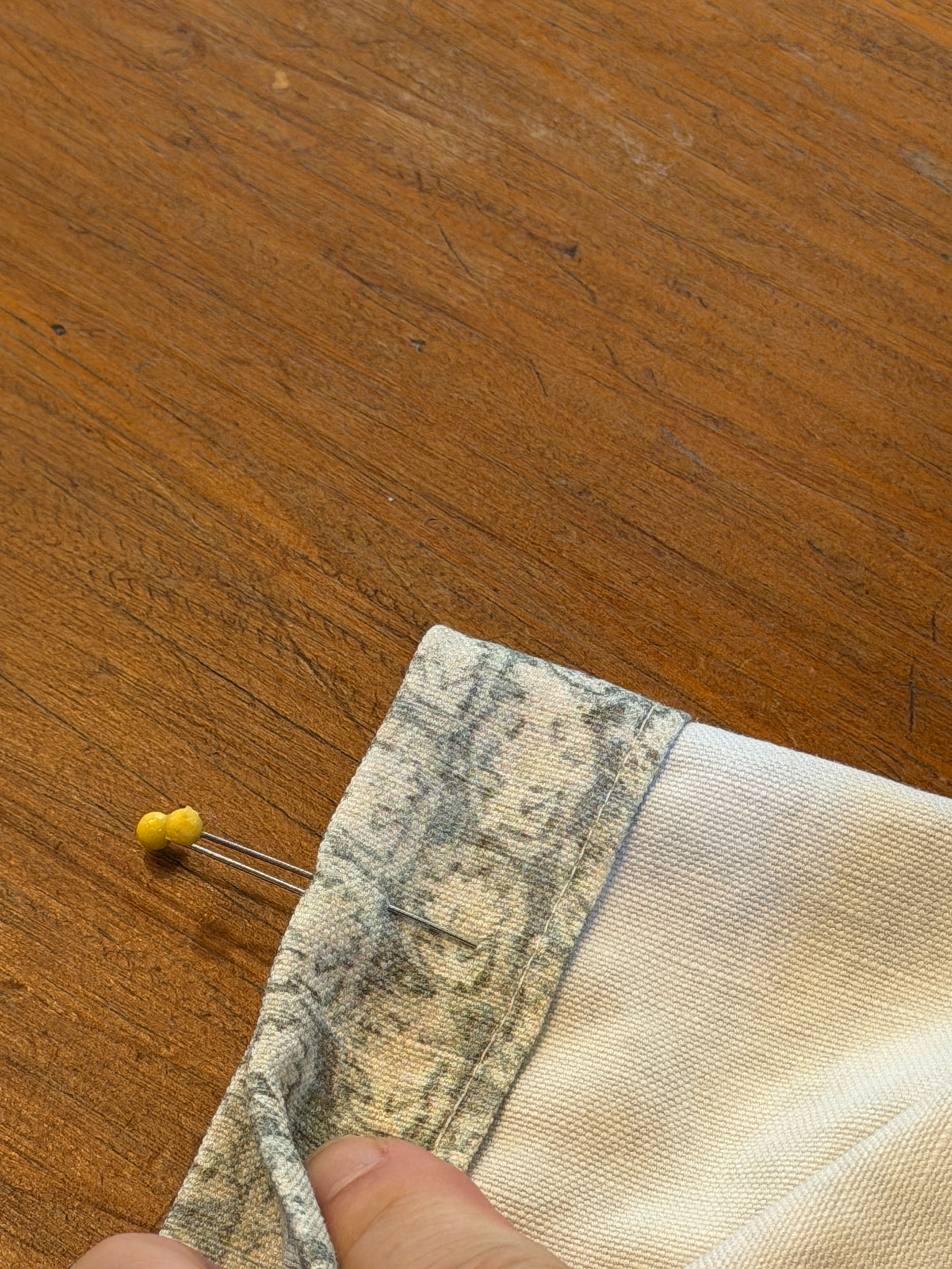 Folding pins together